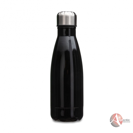 Garrafa Inox 550ml para Brindes Personalizados Preto