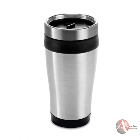 Copo Aço inox 420 ml para Brindes Promocionais Preto