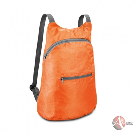 Mochila Dobrável para Brindes Promocionais Laranja