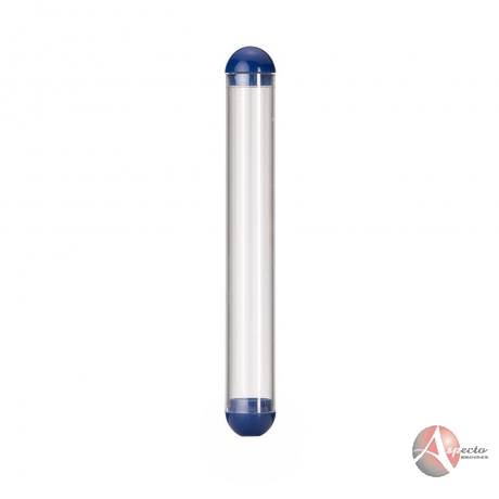 Estojo Tubo Plástico para Personalizados Brindes Azul