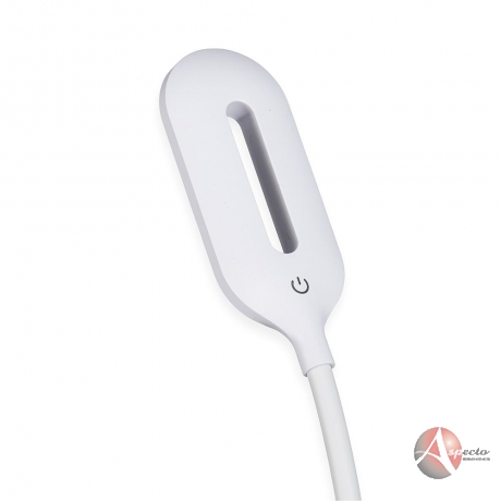 Luminária Led Articulável com Indução para Brindes Branca