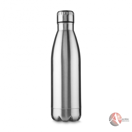 Garrafa Inox Brilhante 750ml Personalizada para Brindes Prata