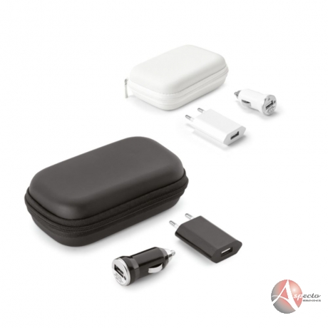 Kit de Adaptadores Promocionais para Brindes Branco ou Preto