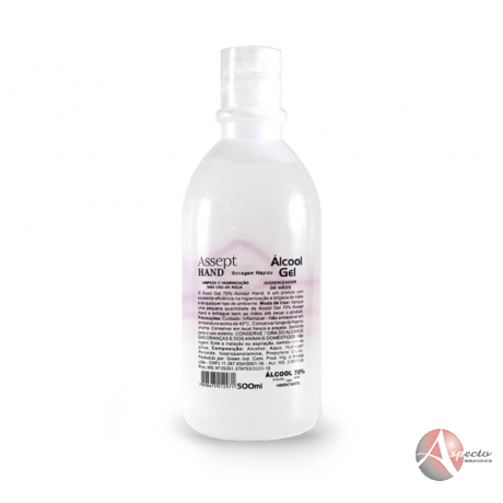 Álcool Gel 70% antisséptico 500ml para Brindes