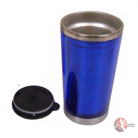 Caneca Personalizada de Alumínio Azul
