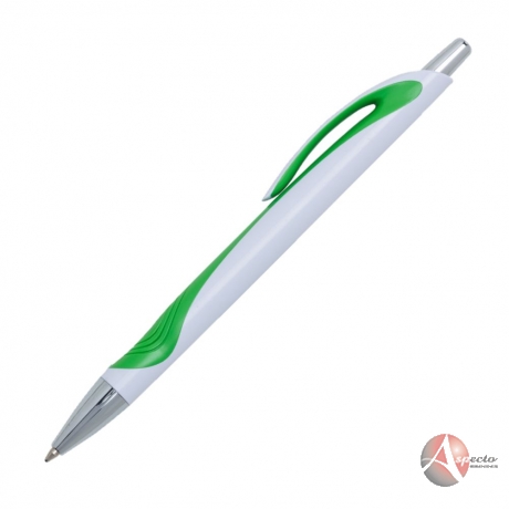 Caneta Plástica para Brindes Promocionais Verde
