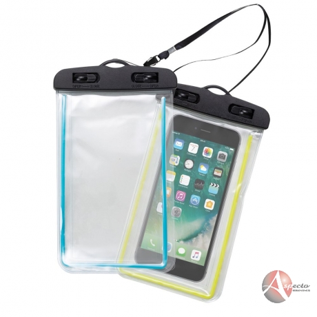 Capa para Celular à Prova DÁgua para Brindes Amarelo ou Azul