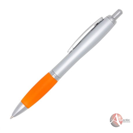 Caneta Plástica Personalizada para Brindes Laranja
