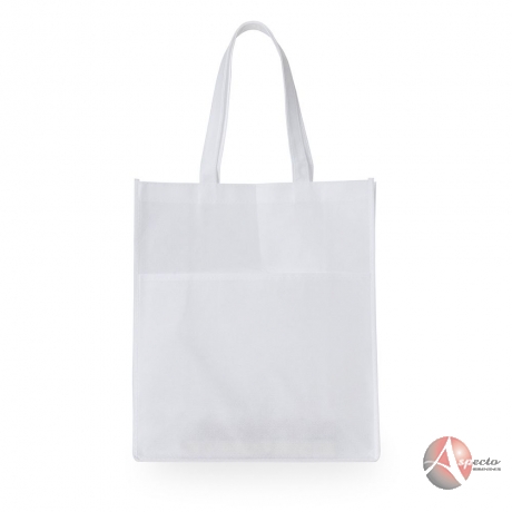 Sacola TNT com Bolso 40 x 35 cm para Brindes Branca