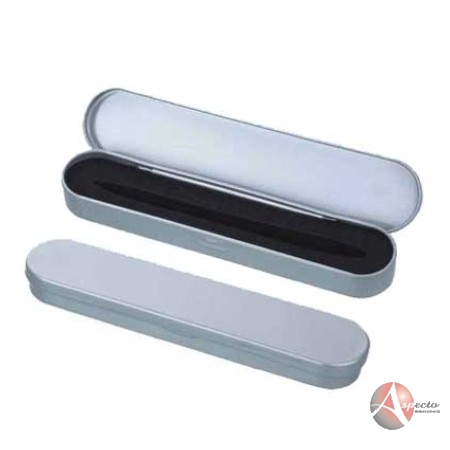 Estojo de Metal para 01 caneta  Prata