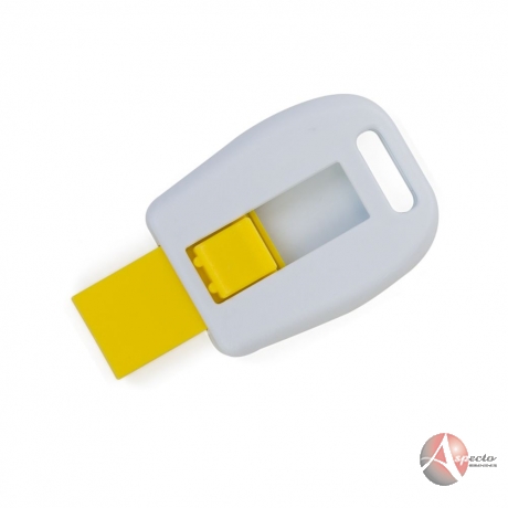 Pen drive Retrátil para Brindes Promocionais Amarelo