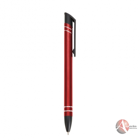 Caneta Semimetal para Brindes Promocionais Vermelho