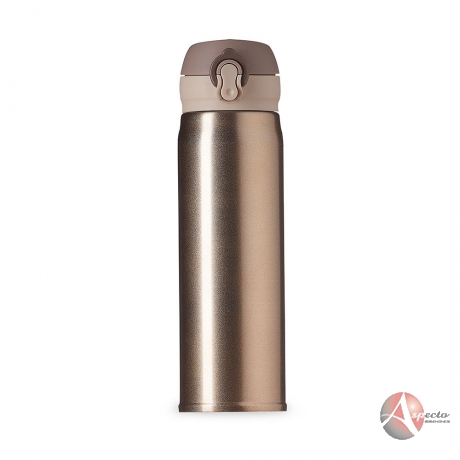 Garrafa Térmica Metal 400ml para Brindes Dourado