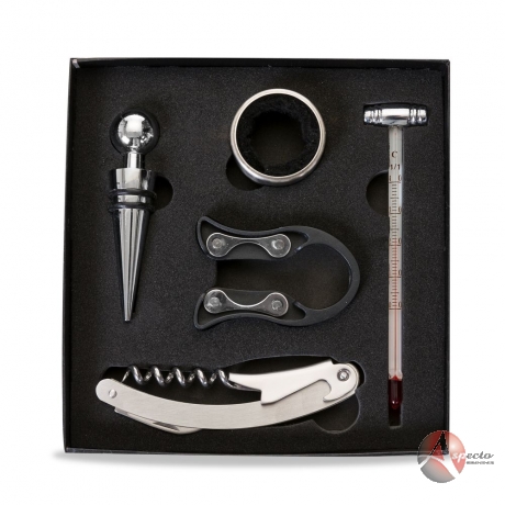 Kit Vinho Personalizado com 05 peças para Brindes