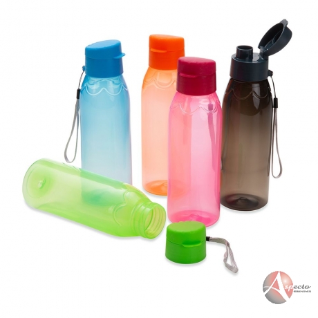 Garrafa Plástica 700ml com Cordão para Brindes