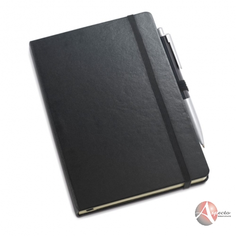 Conjunto de Caderno e Caneta Esferográfica para Brindes