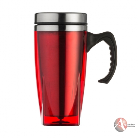 Caneca Promocional de Alumínio Vermelho