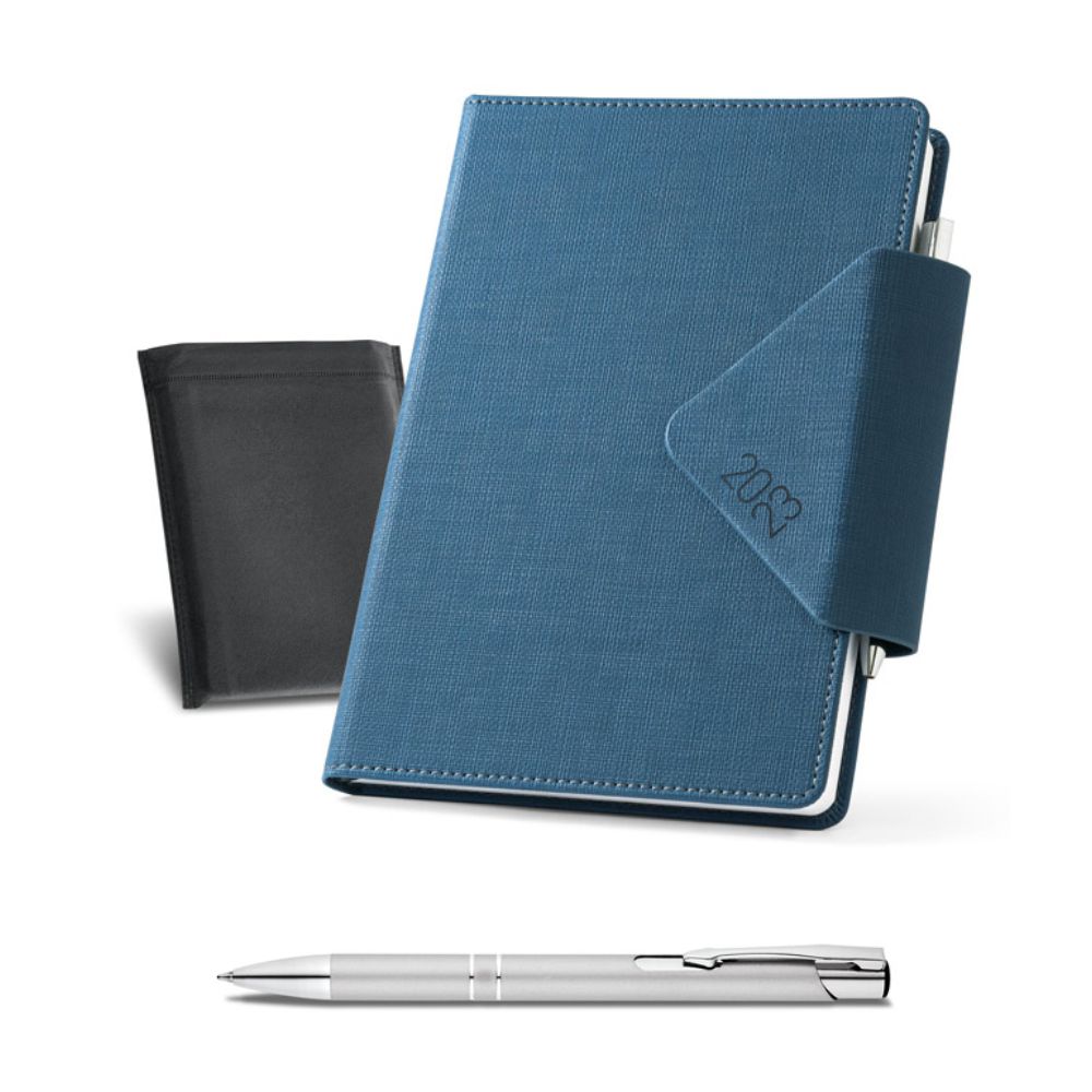 Agenda Diária Couro Sintético para Brindes Personalizados