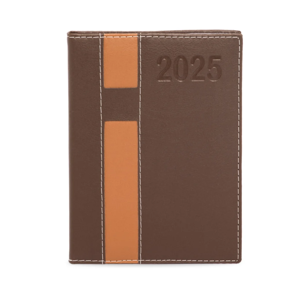 Agenda em couro sintético personalizada para brindes promocionais