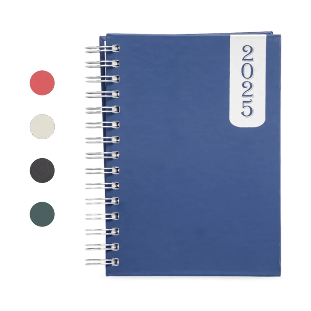 Agenda diária wire-o personalizada para brindes corporativos