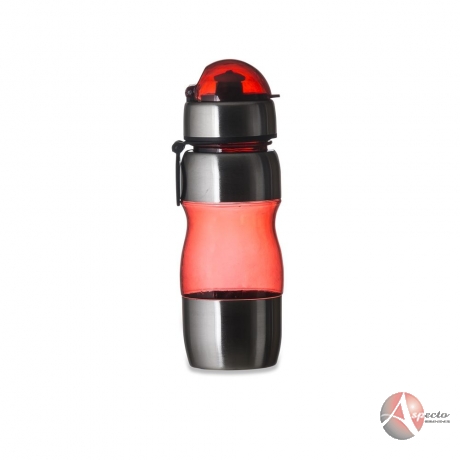 Squeeze Alumínio 450ml Personalizado Vermelho