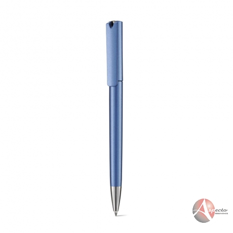 Caneta Plástica Azul para Brindes Personalizados