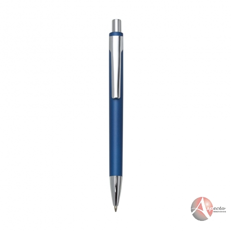 Caneta Semimetal para Brindes Promocionais Azul