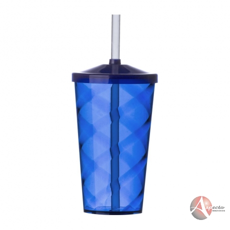 Copo em Acrílico 550 ML para Brindes Azul