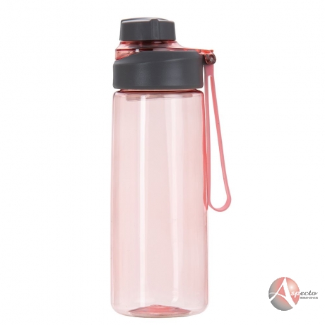 Squeeze Plástico 700ml com Alça para Brindes Rosa Claro