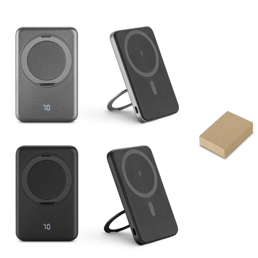 Bateria com Carregador Magnética por Indução 10.000 mAh