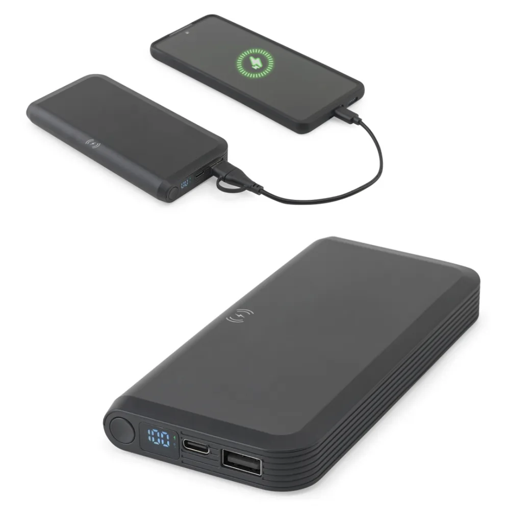 Bateria com Carregador por Indução 10.000 mAh