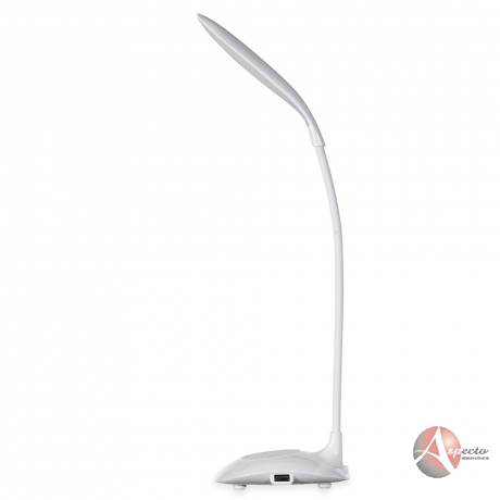 Luminária Led Articulável com Indução para Brindes Branca