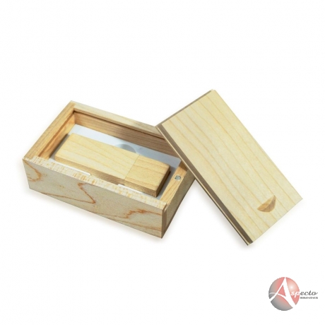 Conjunto Estojo e Pen Drive Bambu