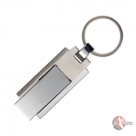 Pen Drive Chaveiro de Metal Personalizado Prata