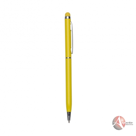 Caneta para Brindes em Metal Touch Amarela