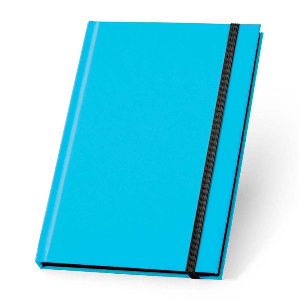 Bloco Caderno A5 Fluorescente para Brindes Promocionais Azul