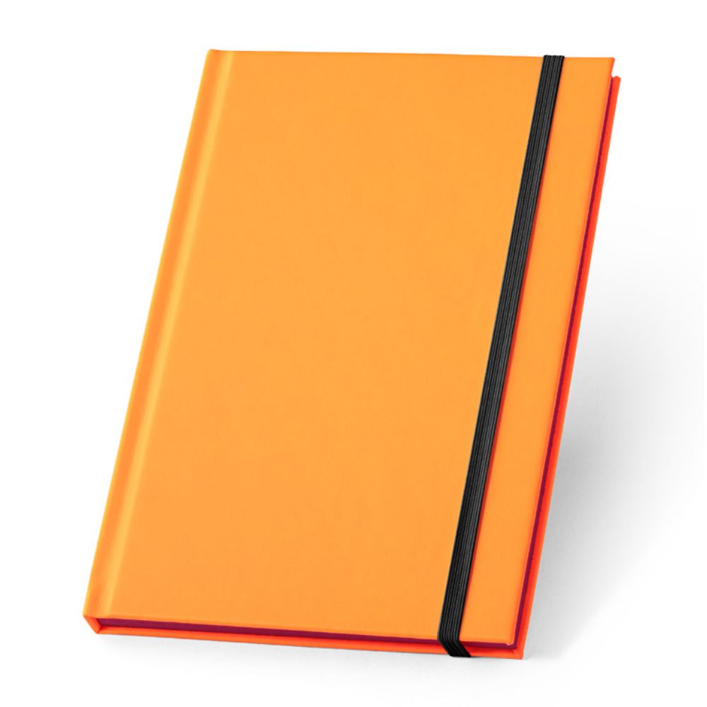 Bloco Caderno A5 Fluorescente para Brindes Promocionais Laranja