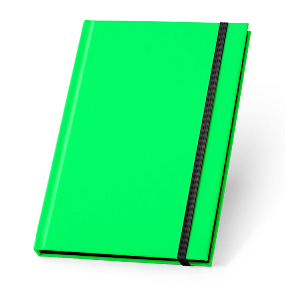 Bloco Caderno A5 Fluorescente para Brindes Promocionais Verde