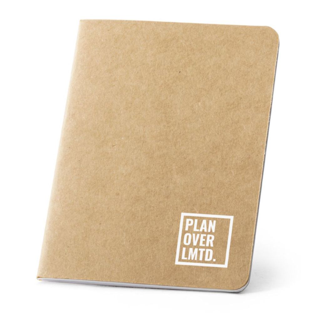 Bloco Caderno Papel Reciclável  Bege para Brindes Personalizados