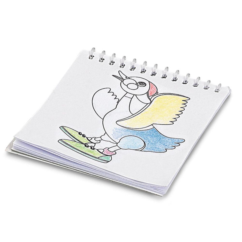 Bloco Caderno para Colorir com 25 Desenhos para Brindes Promocionais