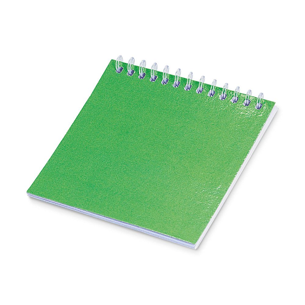Bloco Caderno para Colorir com 25 Desenhos para Brindes Promocionais Verde