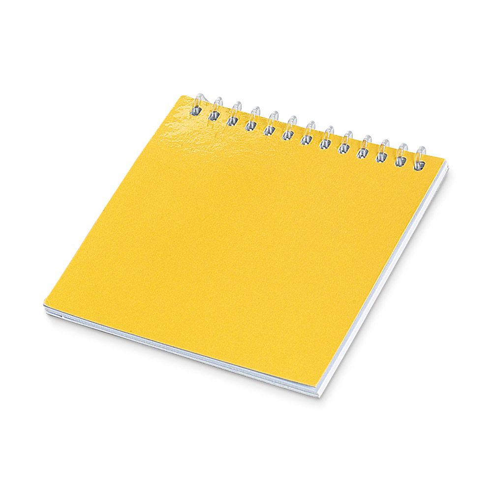 Bloco Caderno para Colorir com 25 Desenhos para Brindes Promocionais Amarelo