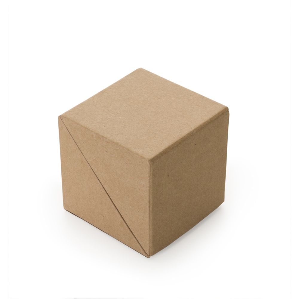 Bloco de Anotações em Cubo com Porta Caneta Bege
