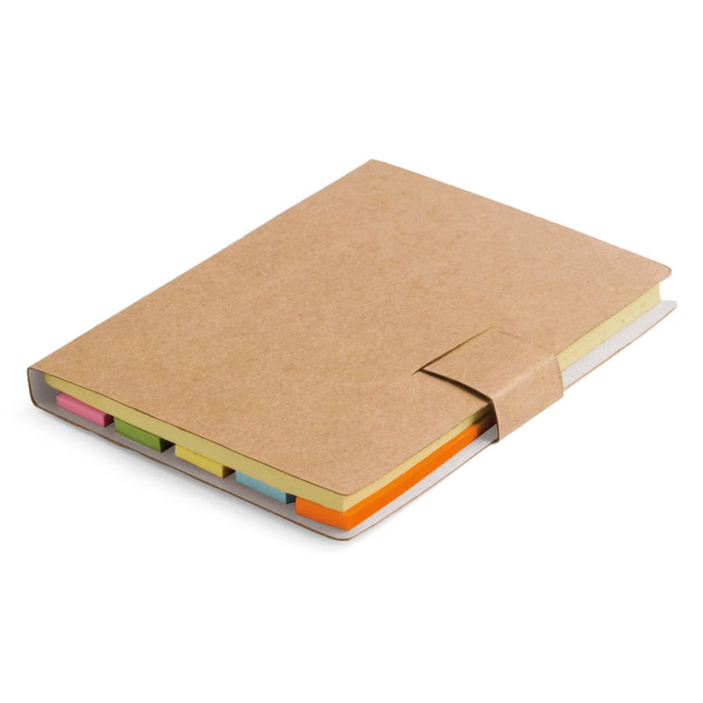 Bloco de Anotações Bege para Brindes Personalizados