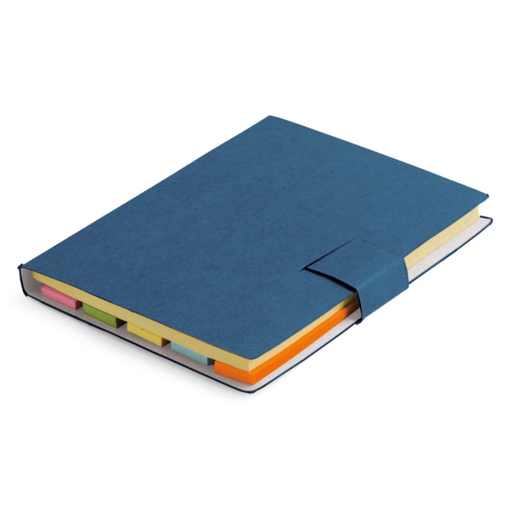 Bloco de Anotações Azul para Brindes Personalizados