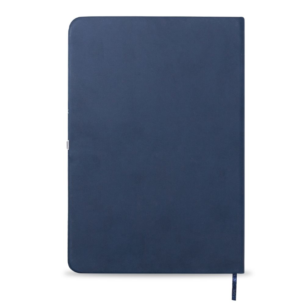 Bloco de Anotações tipo Moleskine Emborrachado para Brindes Promocionais Azul