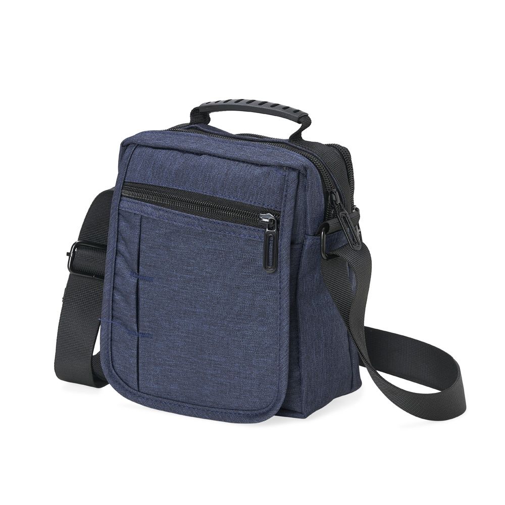 Bolsa de Ombro Azul Transversal Personalizadas para Brindes