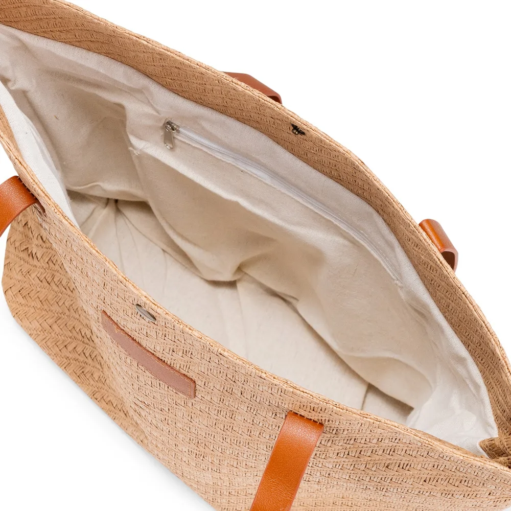 Bolsa Palha Trançada Personalizada