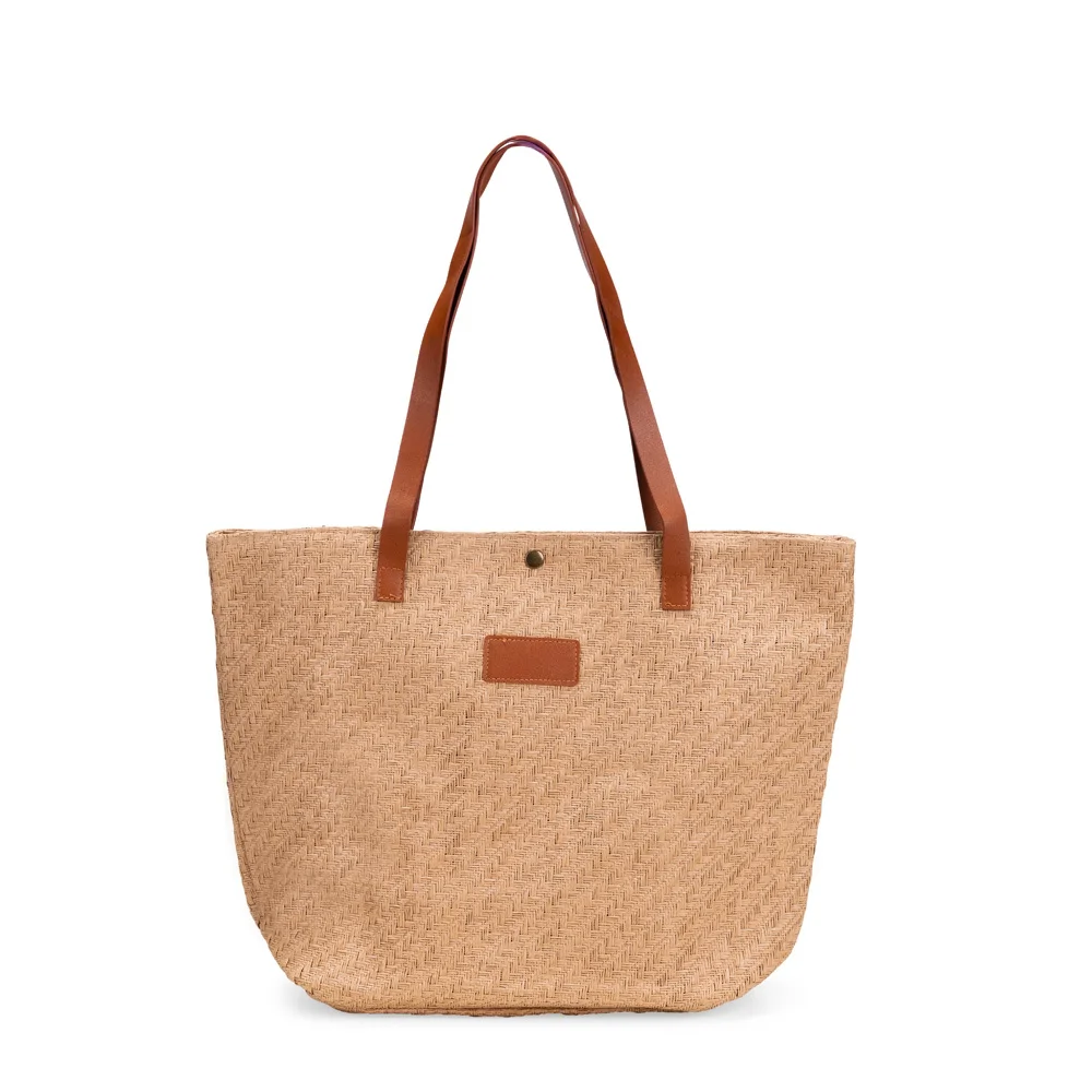 Bolsa Palha Trançada Personalizada
