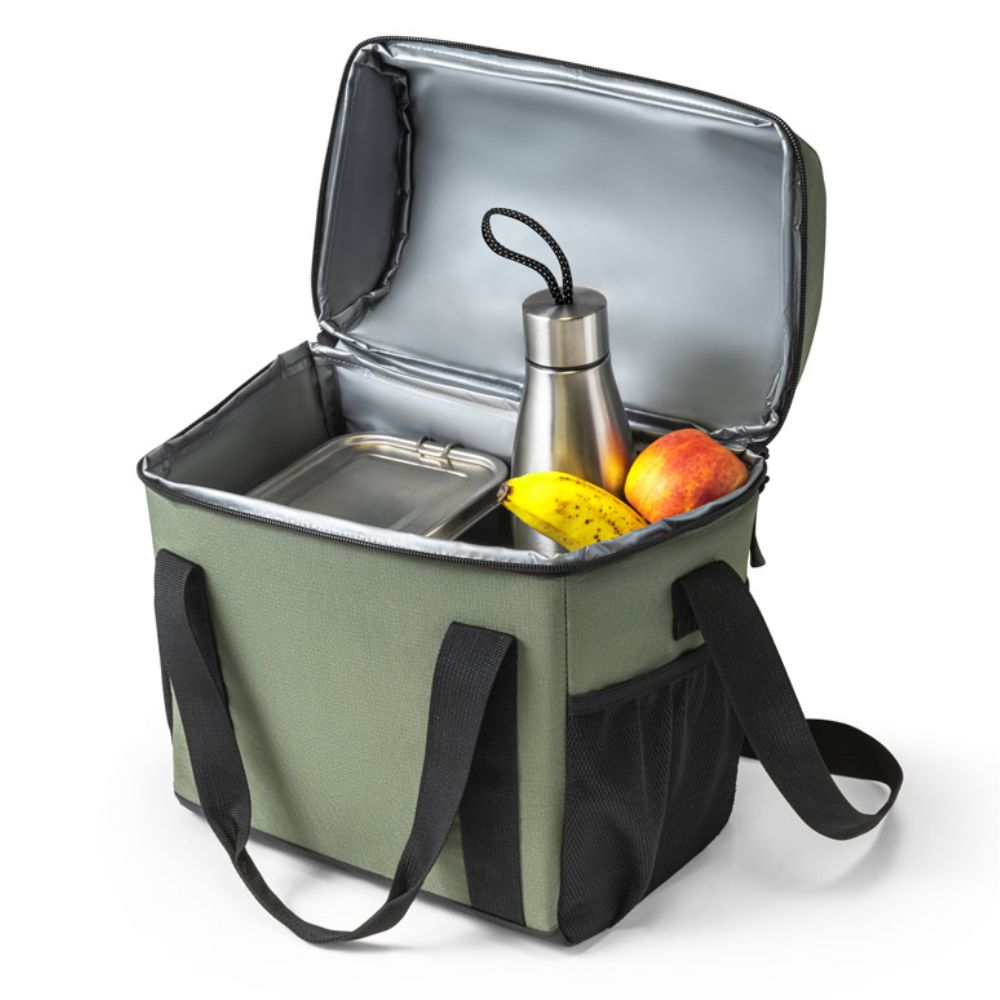 Bolsa térmica almofadada personalizada para brindes corporativos